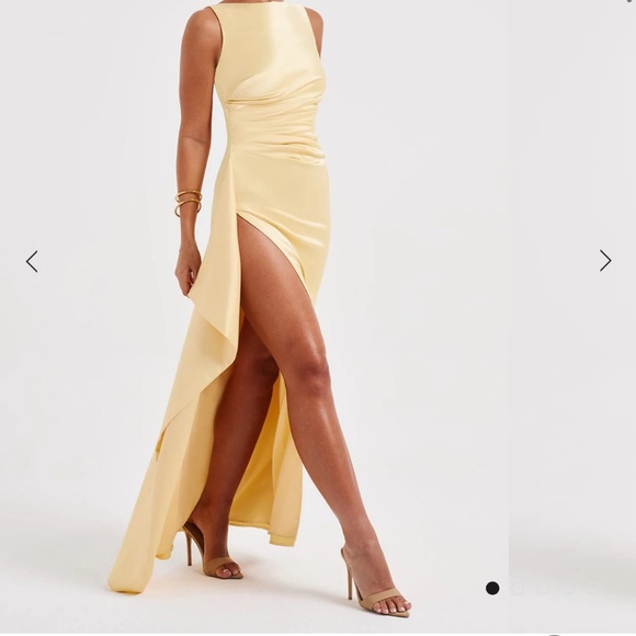 Babyboo PEGGY MAXI DRESS - LEMON - Picture 2 of 3